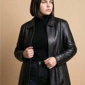Wilsons Leather Sleek Black Jacket